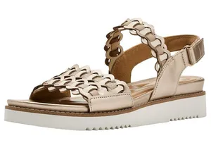 NWT Easy Spirit Warna Woven Slingback Sandal SEWARNA3 Gold Multi 9M thumbnail 1