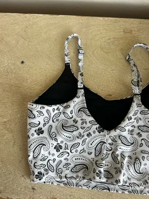 Athleta Paisley Long Line Sports Bra Tank thumbnail 10