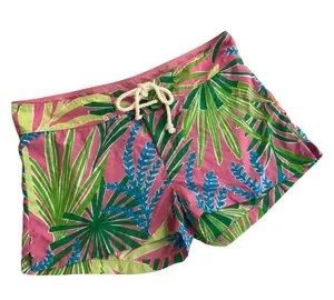 Lilly Pulitzer Womens Tropical Print Board Shorts Pink Green Blue Size S Nylon thumbnail 1