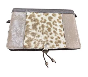 Brighton wms vintage brown leather zebra clutch wallet sz 7.5"x5" SKU 10-787 thumbnail 1