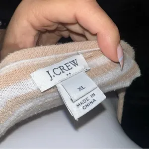 J. Crew Striped,‎ Tie Front, Boatneck Sweater / Shirt thumbnail 5