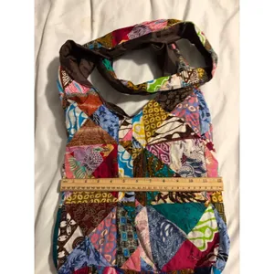 Batik Patchwork Hobo Bag Boho Multi thumbnail 5