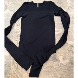Commando Butter Long Sleeve Crewneck Bodysuit Black One Size NEW $138 thumbnail 4