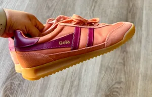 NEW Gola Harrier Trainer in Peach and Burgundy thumbnail 1