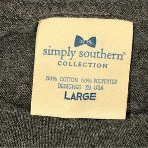 Simply Southern Charcoal Texas Adventure Long Sleeve Shirt size Large thumbnail 4