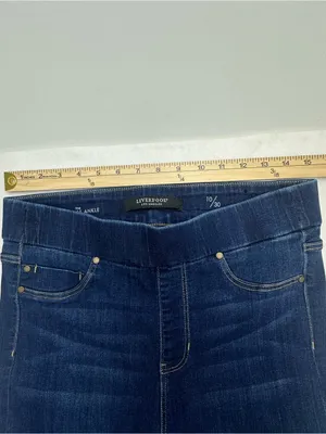 Liverpool Jeans The Ankle Skinny Womens 10/30 Blue Denim Pull On High Rise thumbnail 6