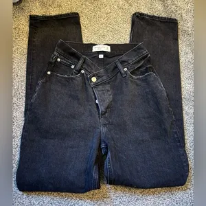 Abercrombie Curve Love Crossover Jeans thumbnail 1