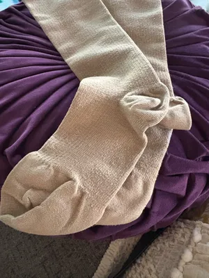 Tan compression socks size large thumbnail 2