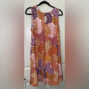 HARLOW & ROSE Colorful Sleeveless Dress Size L thumbnail 2
