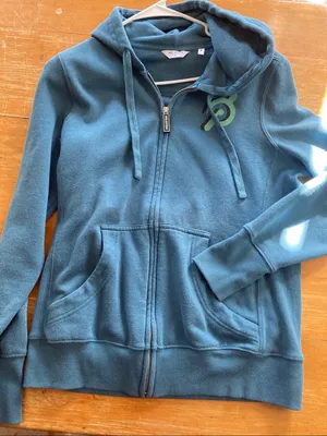 Peloton Digi Bloom Lightweight Teal Full Zip Hoodie Medium Woman’s thumbnail 1