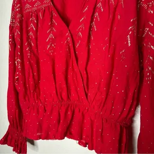 Free People Counting Stars Peasant Blouse‎ XS thumbnail 10