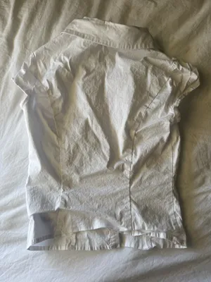 Edikted Massie Tailored Button Up Shirt white size xs thumbnail 5