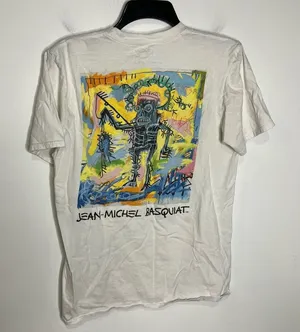 Jean-Michel Basquiat fishing‎ tee unisex size medium thumbnail 1