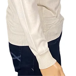 GIVENCHY Sport Vintage 70s Ivory GG Logo Turtleneck Sweater Zipper FLAW Small? thumbnail 6