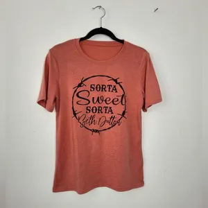 Sorta Sweet Sorta Beth Dutton T-Shirt Yellowstone Pink Women's Small Graphic thumbnail 2