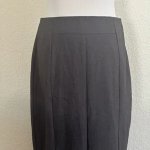Worthington Pencil Skirt Size 10 Charcoal Gray Professional Lined‎ Back Vent thumbnail 2