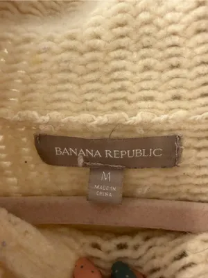 Banana Republic Cozy Cream Knit Sweater thumbnail 2
