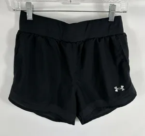 Under Armour Loose Black Mesh Bottom Athletic Shorts Size Small thumbnail 1