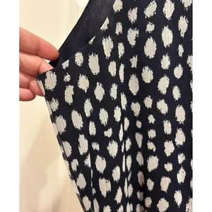MSK Navy Blue White Abstract Polka Dot Sleeveless Chiffon Midi Dress Size‎ 14 thumbnail 6