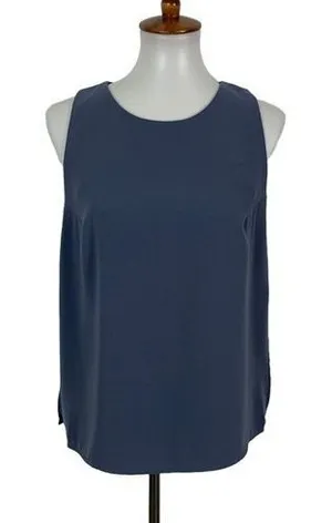 Astr The‎ Label Womens Large Blue Sleeveless Blouse Minimalist Chic thumbnail 1