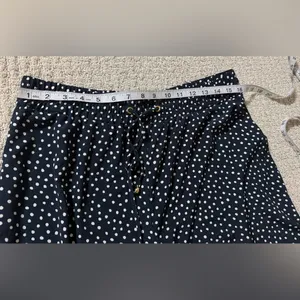 Adrienne Vittadini Black and White Polka Dot Wide-Leg Pants thumbnail 2