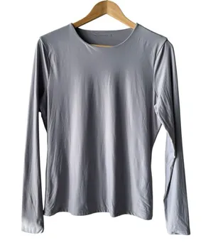 Abercrombie & Fitch Base Layer Crewneck Long Sleeve Gray Shirt XL NWT thumbnail 1