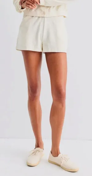 KULE The Terry Venus Shorts In Cream Size‎ XS thumbnail 1
