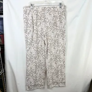 Carole Hochman‎ Large Pajama Set Cotton Gray Animal Print Lounge Luxury 759 thumbnail 9