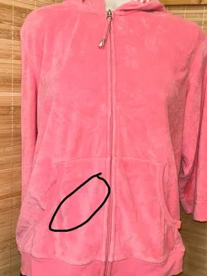 New York Laundry terry cloth dark pink 3/4 sleeve hoodie Y2K woman’s XL thumbnail 6