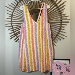 Compañía Fantástica Sleevelss Multicolor Dress V-Neck Colorful Playful Vacation thumbnail 3