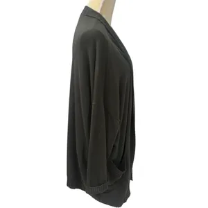 NEW Chelsea28 Green Long Sleeve‎ Cowlneck Cardigan Cashmere Blend Size XS/S thumbnail 5
