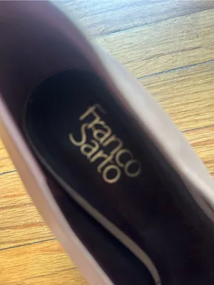 Franco Sarto Frankie Pointed Toe Wedge Pumps Slip On Leather Shoes Size 9M thumbnail 8