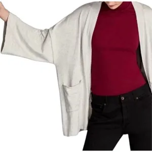 ✨Zara Grey Open Front Oversized Slouchy Knit Kimono Style Sz Small Cardigan✨ thumbnail 6