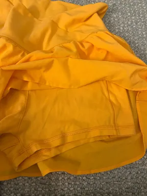 Aerie OFFLINE neon orange crossover shorts thumbnail 3