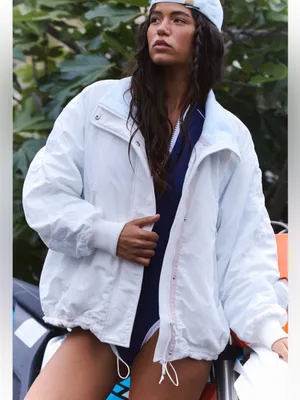 Free People Field Tripper Jacket Size Medium White Combo New thumbnail 1