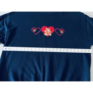 Vintage Endless Designs Embroidered Teddy Bear Crewneck Sweatshirt XL USA 90s thumbnail 8
