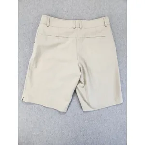 Nike Golf‎ Dri Fit Flat Front Shorts Beige w/ Stripes Women's Size 10 Medium thumbnail 12