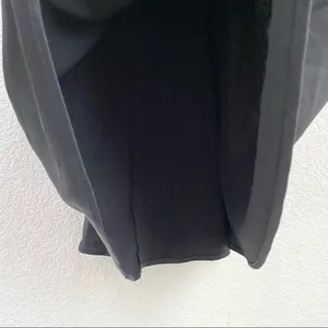 ZARA Black Criss Cross Back Satin Mini Slip Dress M thumbnail 8