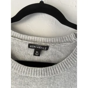J Crew Mercantile Sweater Womens XL Gray Ruffle Sleeve Pullover Coquette‎ Preppy thumbnail 5