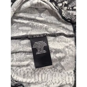 Alice + Olivia Womens Top Gray Delaina Snakeskin Print Cropped Long Sleeve XS thumbnail 11