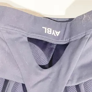 Aybl‎ Size Medium Blue Strappy Racerback Padded Support Sports Bra Athletic thumbnail 4