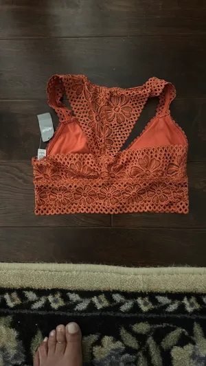 Aerie Bralette Lace Rust NWT S thumbnail 3