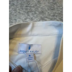 Sport Haley Womens White Long Sleeve 1/4 Zip‎ Golf Pullover Top XL NWT thumbnail 3