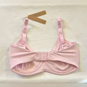 SKIMS FITS EVERYBODY UNLINED DEMI BRA Cherry Blossom NWT 46DD #B5 thumbnail 2