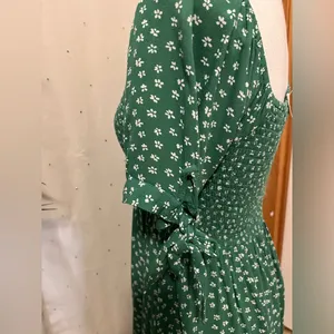 American Eagle Outfitters Teal Floral Dress thumbnail 5
