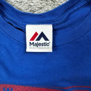 New York Giants Blue Majestic Tee Men's Medium thumbnail 6