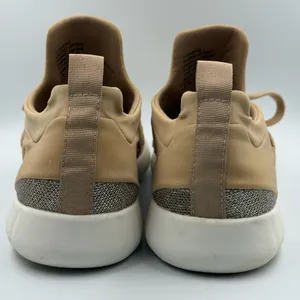 Torrid Blush Tan Nylon Pull On Sparkle Sneakers With Lace Design Size 11W Comfy thumbnail 3