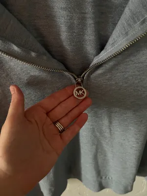 Michael Kors blue half zip sweater  thumbnail 3