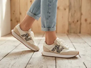 Authentic New Balance 237 Sea Salt Leopard Women Sneakers – Slightly Used thumbnail 1