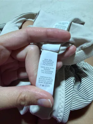 Aerie offline Ruched Front Striped cropped tank top built in bra XXL thumbnail 9